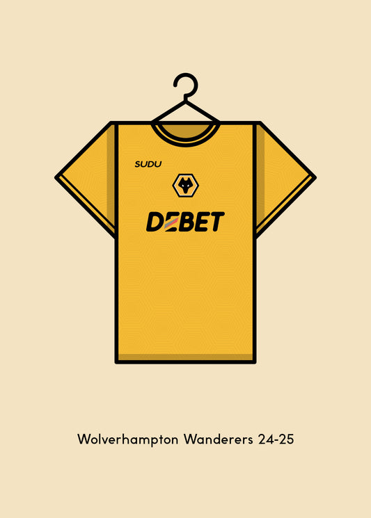 Wolverhampton Wanderers 2024-25 Home Football Kit