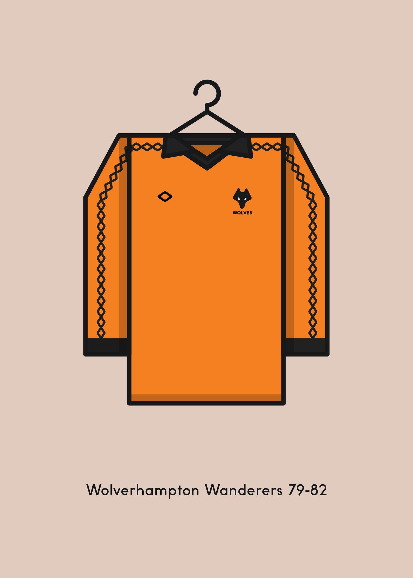 Wolverhampton Wanderers 1979-82 Home Football Kit