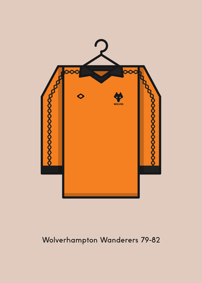 Wolverhampton Wanderers 1979-82 Home Football Kit