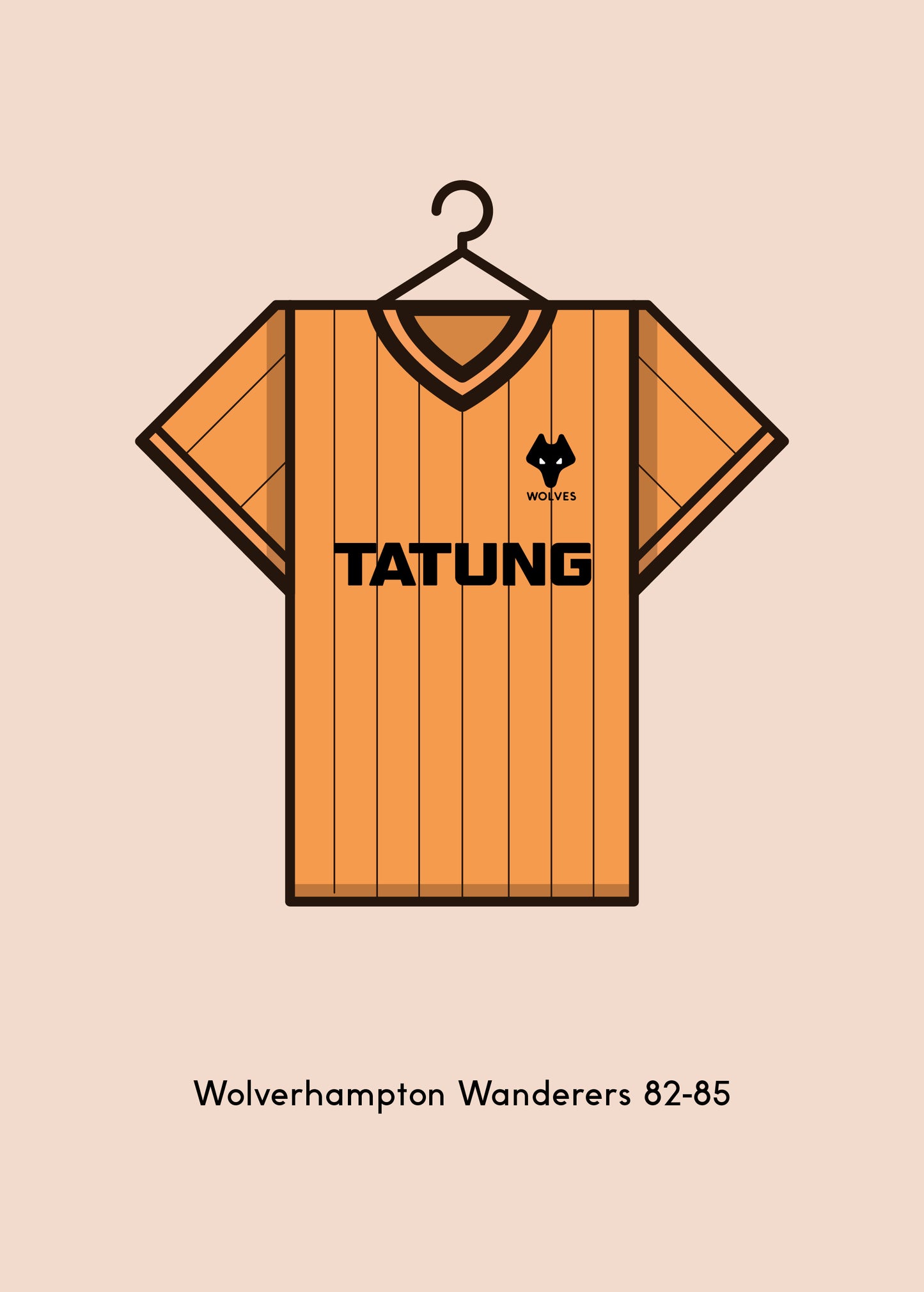 Wolverhampton Wanderers 1982-85 Home Football Kit