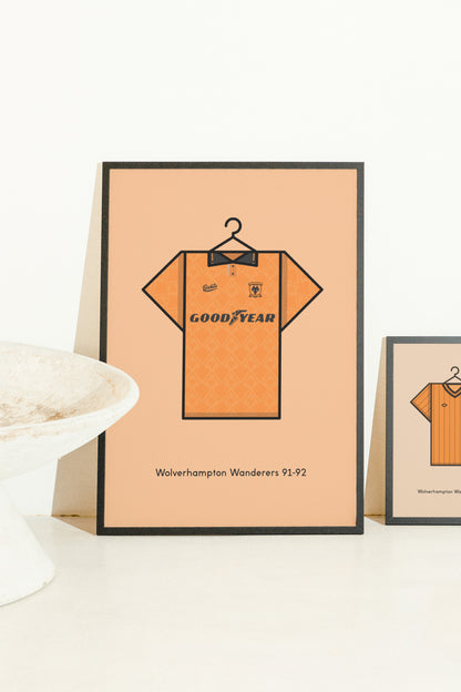 Wolverhampton Wanderers 1991-92 Home Football Kit
