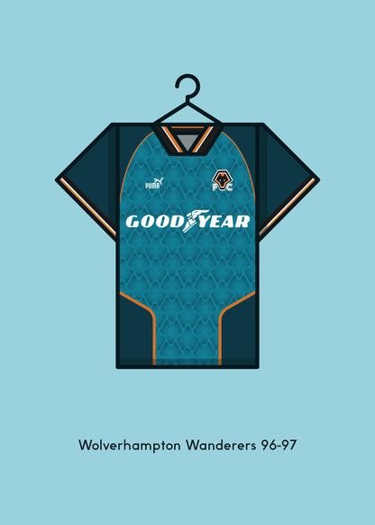 Wolverhampton Wanderers 1996-97 Away Football Kit