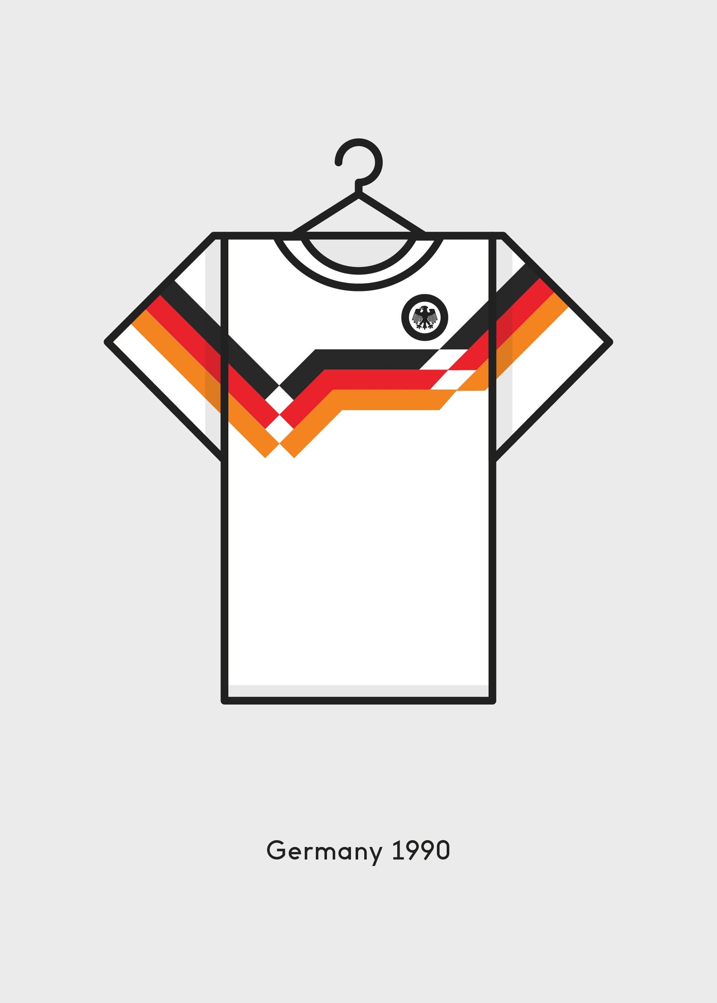 Germany 1990 Home Football Kit